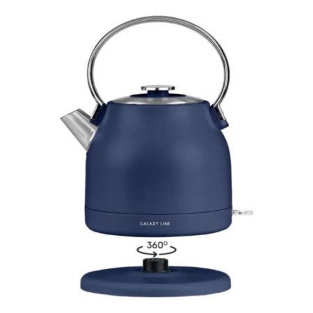 Electric kettle Galaxy Line GL 0334, stainless steel, 1.5 l, 2200 watts, blue-1