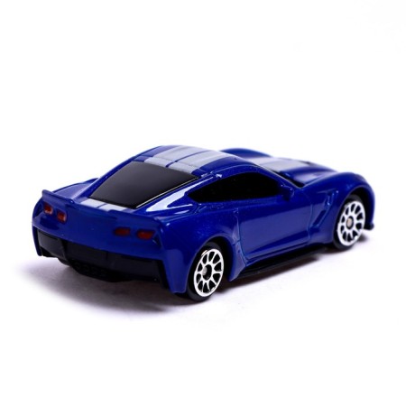 Metal machine Chevrolet Corvette Grand Sport, 1:64, Blue color-2