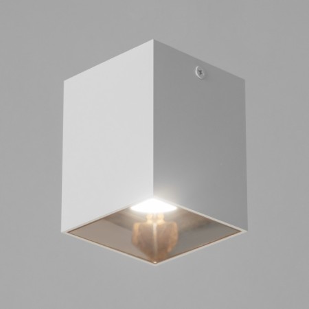 Lamp "Cube" LED 4000K 10W DIM220 white gold7.5x7.5x9.5cm-1