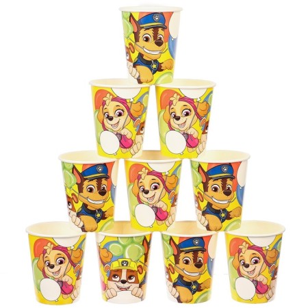 A glass of paper "Happy Birthday!", 250 ml, puppy patrol-5