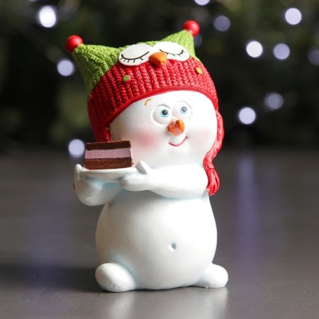 New Year's figure "Snowman-Sova" 8x8x12cm
