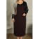 Women's dress, size 48, burgundy color