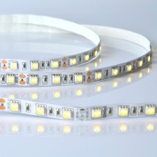 Светодиодная лента на самоклеящейся основе Uniel, IP20, 5 м, 5050, 60 LED/м, 14,4 Вт/м, 12 В, 3000К, свечение тёплое белое