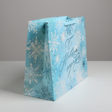 Laminated horizontal “Frosty Day” laminate, XL 49 x 40 x 19 cm, New Year-1