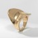 Ring Metal "Trend" wave, color gold, size 17
