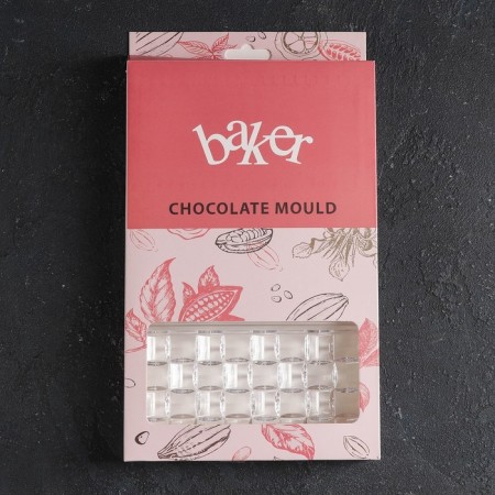 Chocolate Form Konfinetta "Infinity", 27.5 × 17.5 × 2.5 cm, 3 cells (15.3 × 7.5 × 0.8 cm)-4