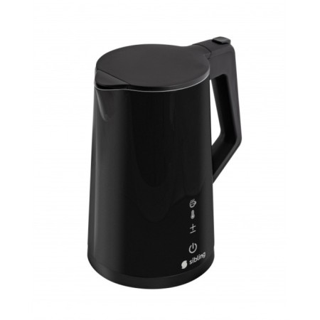 Smart electric kettle sibling, metal, 1.7 l, 2200 watts, black color-1