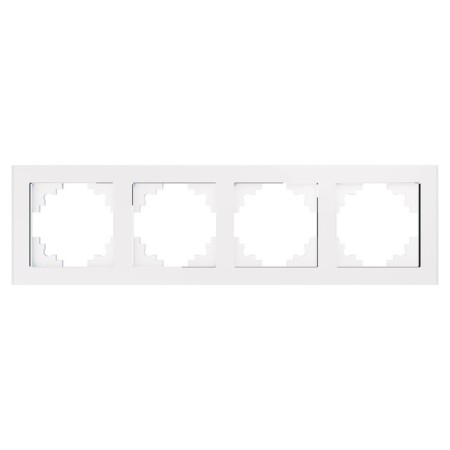 4-seater frame, glass, Stekker series Katrin, GFR00-7004-01, white