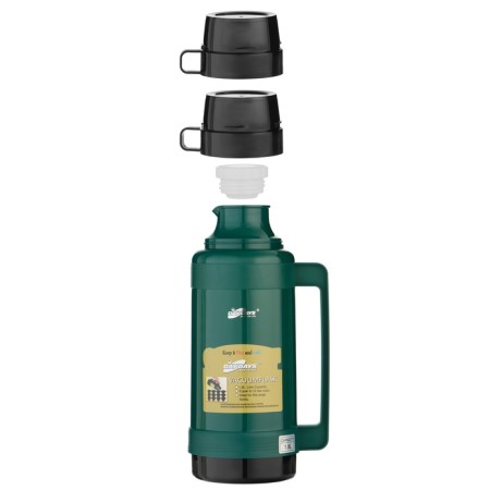 Thermos 1.8 l, with a glass flask, 12 x 36 cm, green-1