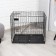 A cell for dogs and cats, a two -tier 70 x 50 x 60 cm, black