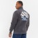 Male sweatshirt is formed, dark gray color, size 46 (m)