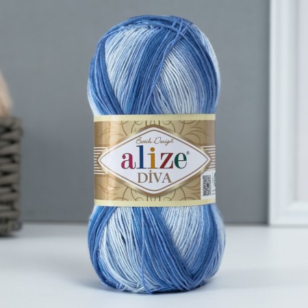 Yarn "Diva Batik" 100% microfiber 350m/100g (3282)