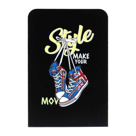 Book stands "Sneakers", 2 pieces, black-1
