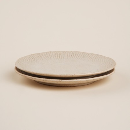 A set of ceramic sl home "Vento", d = 23 cm, beige color-2