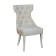 Turin chair, support array vanilla, velor fabric, bone color