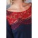 Women's dress, size 46, blue, red color