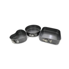A set of baking forms Bekker, anti -stick coating, size 24x24x6.5 cm, 3 pcs