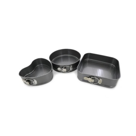 A set of baking forms Bekker, anti -stick coating, size 24x24x6.5 cm, 3 pcs