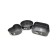 A set of baking forms Bekker, anti -stick coating, size 24x24x6.5 cm, 3 pcs