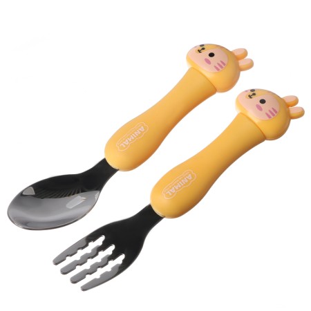 A set of children's cutlery in the “Tigers” case, fork, spoon-6