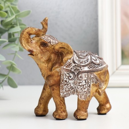 Souvenir Polystone "Elephant - Popone with patterns" 10x5x11.5 cm