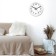 Watching clock, series: classic, smooth move, d-24.5 cm, thickness 5.5 cm, white