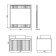 Mirror Comforty Marseille 75, LED lighting, contactless sensor, white matte color, 75x80 mm