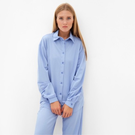 Female set (shirt, trousers) minku: Home Collection Blue Color, Rr. 54-1