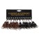 Keychain metal leatherette with carbine mix 9.5x4x0.5 cm