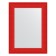 Mirror in the baguette frame, red wave 89 mm, 60x80 cm
