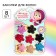 Hair clips, butterflies, 8 pcs "Velcro", Masha and the bear