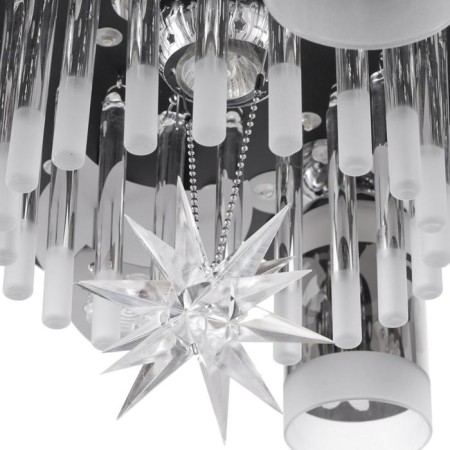 Chandelier with PDU 51007/5 5x40W E27+1x20W G5.3 Chrome/Black LED 50x50x21 cm-7