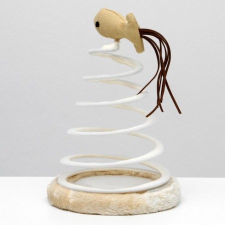 Toy-tender for cats "Toy on a spiral"-1