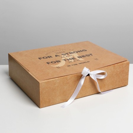Bearbox Gift Two -way folding, packaging, “Male”, 31 x 24.5 x 8 cm-1