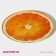 Glass Serving Oval Dula "Juicy Orange", 24.5 × 15 cm, Orange color