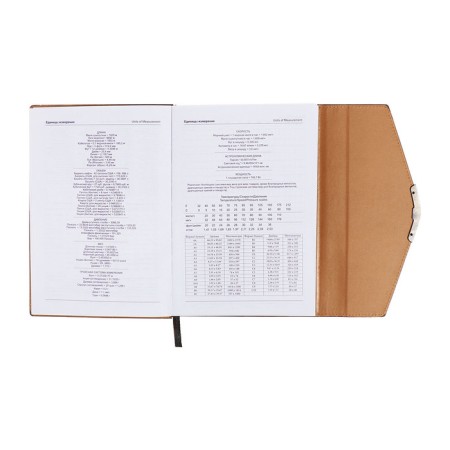 Organizer A5, 140 sheets, cage, cover of the leatherette "style", black-9