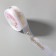 Kapron tape with embossing "with love", 25 mm, 22 ± 1 m, white/gold color