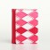 Women's wallet on the button, pink color