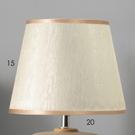 Table lamp with lampshade Risalux "Theodore", E14, 40 W, gold, 20 × 20 × 30.5 cm-4