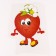 Thermalrotransfer "Strawberry", set of 22 x 17.5 cm 10 pcs.