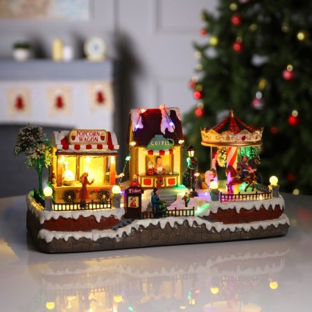 LED figure "Rozhdestvensky Park" 43 × 23 × 22 cm, polystone, AAX3 batteries (not complete), USB, glow of multi