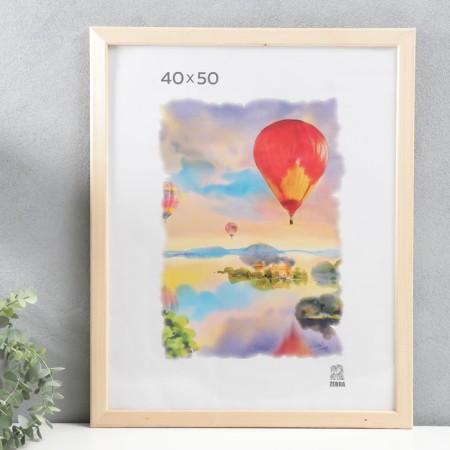 Photo frame wood 40x50 cm (2500) (plastic screen)-1