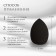 Makeup sponge "drop", 6 × 4 cm, increases when getting wet, black color