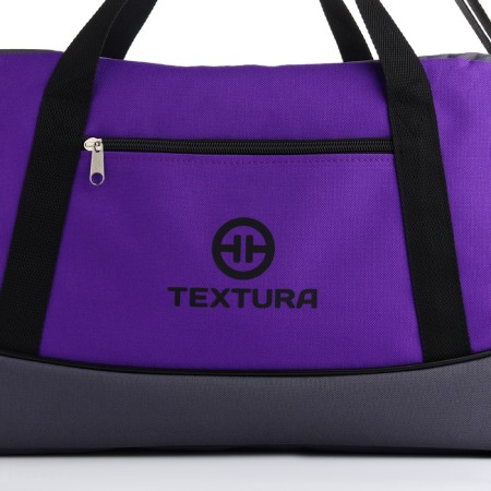 Women's sports bag, textura, average size, gray/lilac color-10