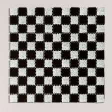 Self-adhesive panel 30*30cm mosaic cage black and white