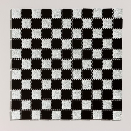Self-adhesive panel 30*30cm mosaic cage black and white