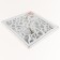 Wall mirror "fish", mirror surface 34.5 × 34.5 cm, white color