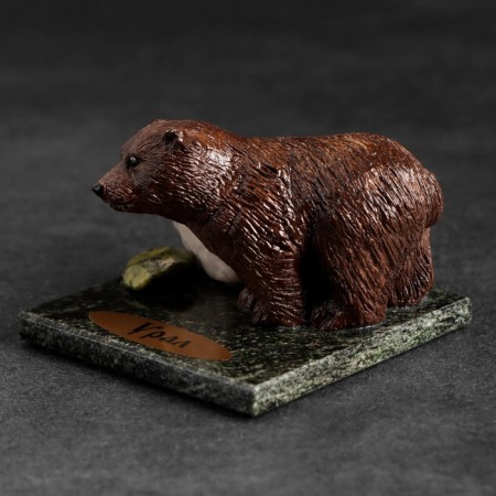 Souvenir "Brown Bear", 5x5x4 cm, coil, gypsum, mix-6