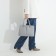 Lightning tout bag, outer pocket, long belt, gray color