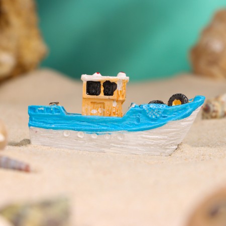 Souvenir ship "Fisherman" 7cm, mix-3
